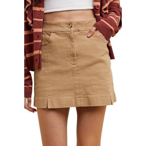 Annie Wear Comfort Stretch Cotton Slit Detailed Mini Skirt sz XL (12/14) - Picture 1 of 4